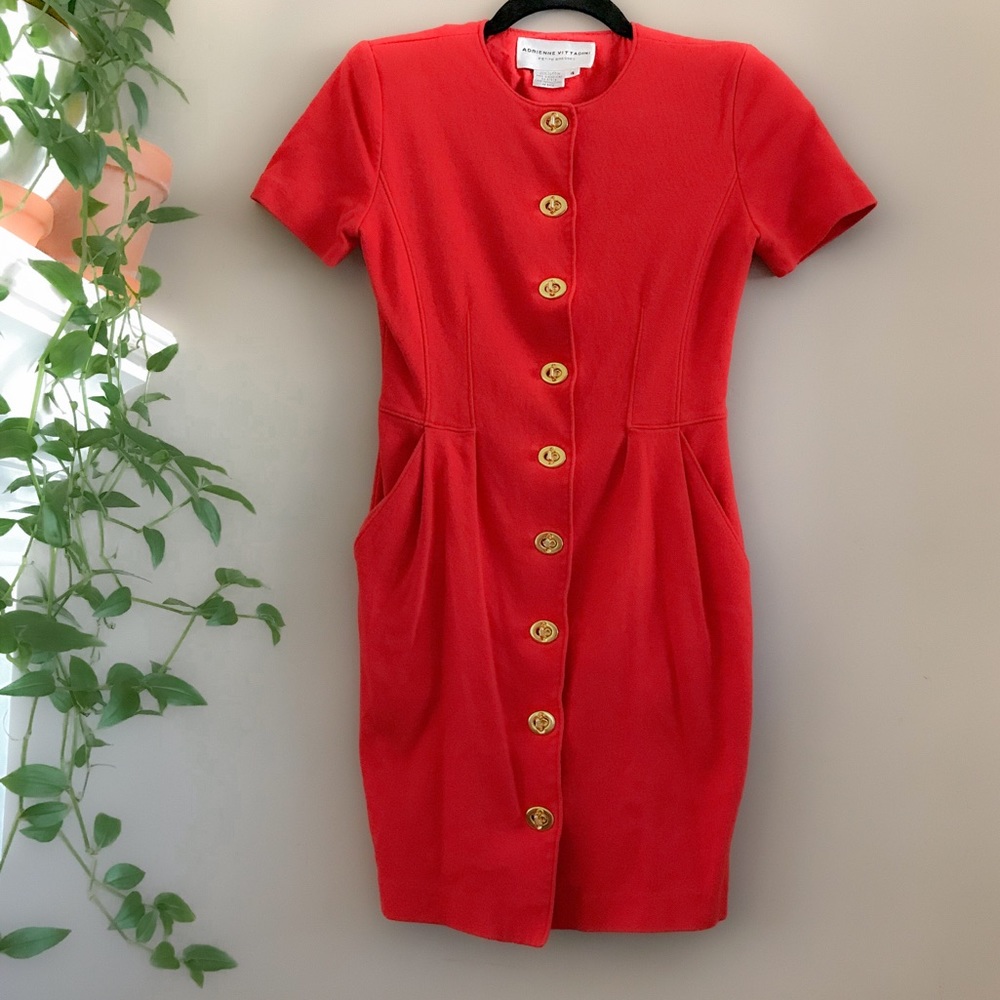 vintage red dress